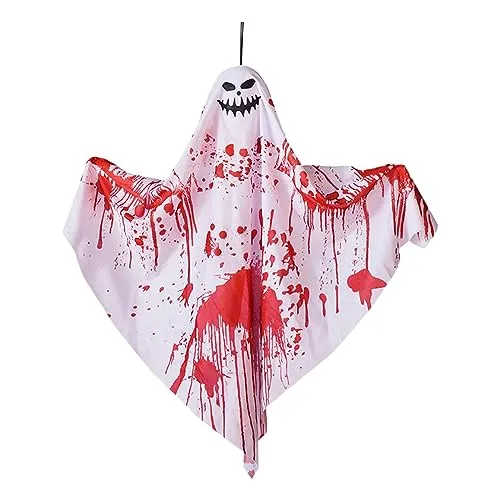 Necklaces Dropshipped via Social Commerce Network MERISHOPP Hanging Ghost Decoration Hanging Pendant for Haunted House Window Front Yard Style C
