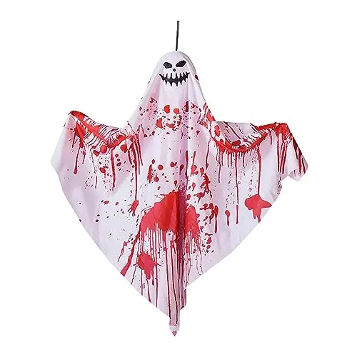 Necklaces Dropshipped via Social Commerce Network MERISHOPP Hanging Ghost Decoration Hanging Pendant for Haunted House Window Front Yard Style C