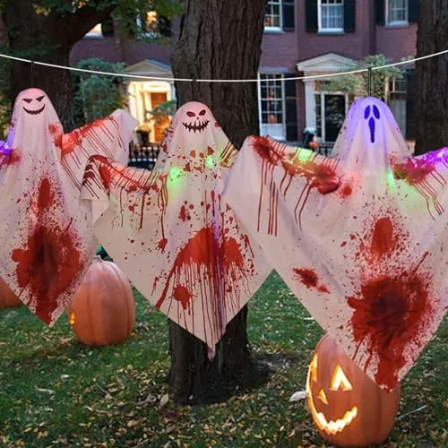 Necklaces Dropshipped via Social Commerce Network MERISHOPP Hanging Ghost Decoration Hanging Pendant for Haunted House Window Front Yard Style C