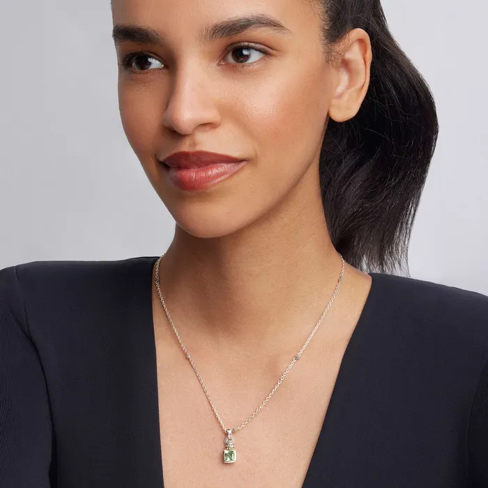 Necklaces Lagos Caviar Color Prasiolite Pendant Necklace