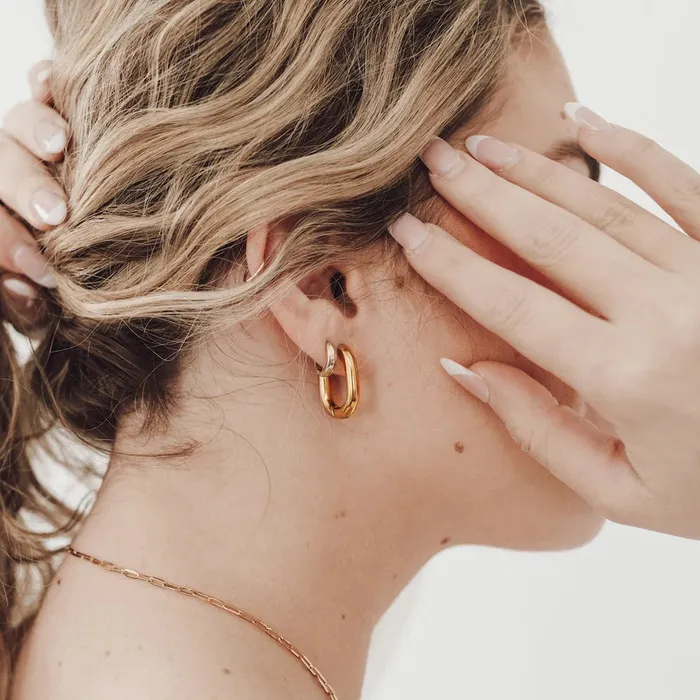 Pretty Simple Earrings Flirty Fantasy Oval Hoop Earrings by Pretty Simple
