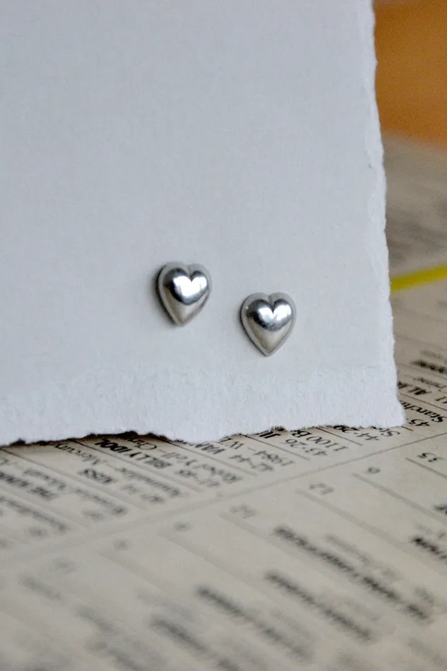 Pure Heart Studs Air Anchor Necklaces