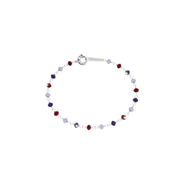 Rebecca Bracelets Rebecca Pepite 925 Silver Bracelet With Hydrothermal Multicolor Stones