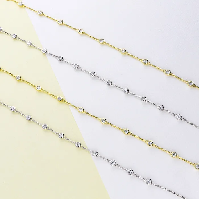 Rings BERRICLE CZ by Yard Station Anklet in Gold Flashed Sterling Silver