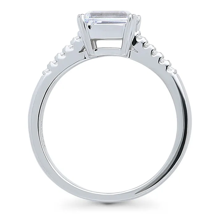 Rings BERRICLE EastWest Solitaire 1ct CZ Ring in Sterling Silver