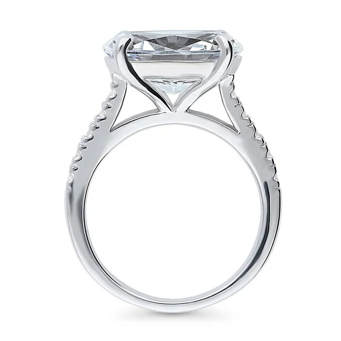 Rings BERRICLE EastWest Solitaire 55ct CZ Ring in Sterling Silver