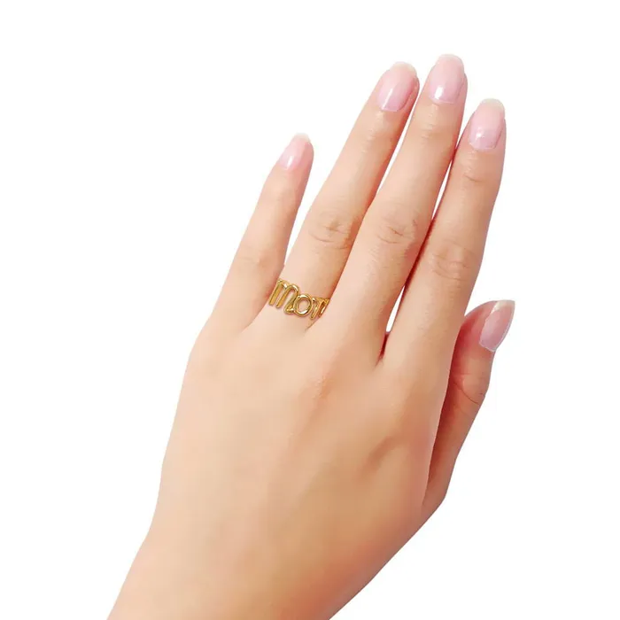 Rings BERRICLE Mom Ring in Gold Flashed Sterling Silver