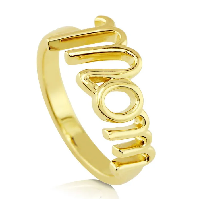 Rings BERRICLE Mom Ring in Gold Flashed Sterling Silver