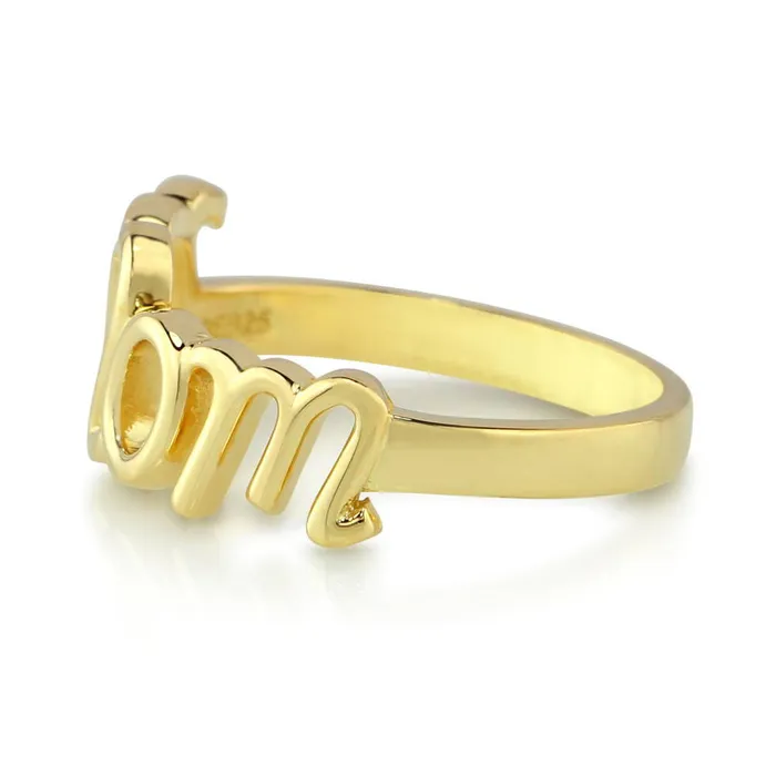 Rings BERRICLE Mom Ring in Gold Flashed Sterling Silver