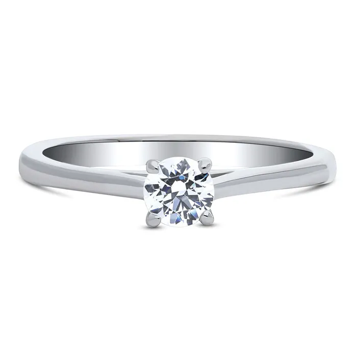 Rings BERRICLE Solitaire 035ct CZ Ring in Sterling Silver