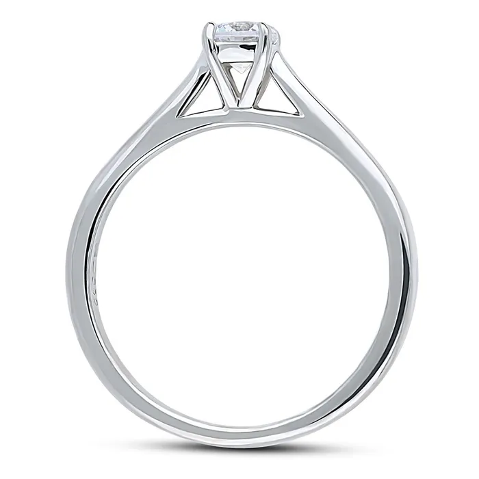 Rings BERRICLE Solitaire 035ct CZ Ring in Sterling Silver