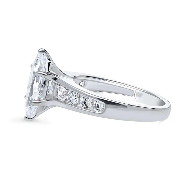 Rings BERRICLE Solitaire 16ct Marquise CZ Ring in Sterling Silver