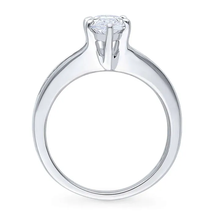 Rings BERRICLE Solitaire 16ct Marquise CZ Ring in Sterling Silver