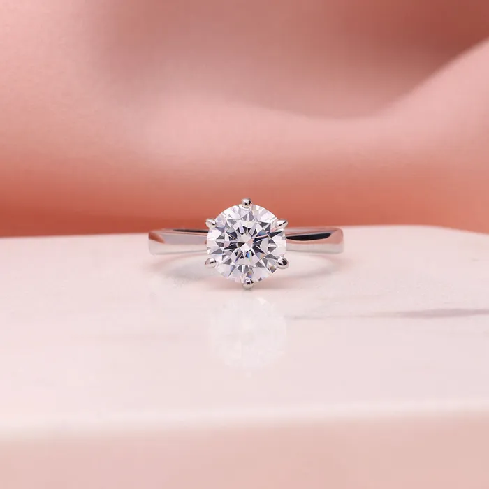 Rings BERRICLE Solitaire 2ct CZ Ring in Sterling Silver
