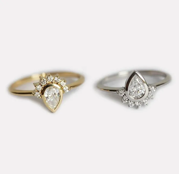 Rings Capucinne Engagement Ring Set Diamond Ring