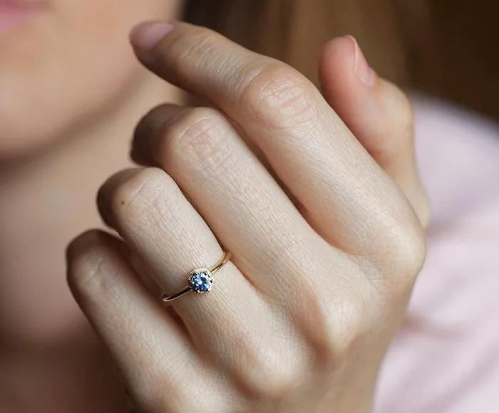 Rings Capucinne Jayda Blue Sapphire Ring RTS