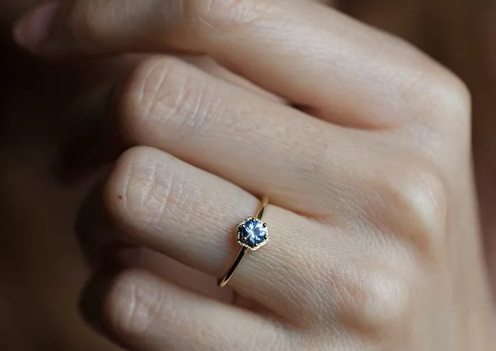 Rings Capucinne Jayda Blue Sapphire Ring RTS
