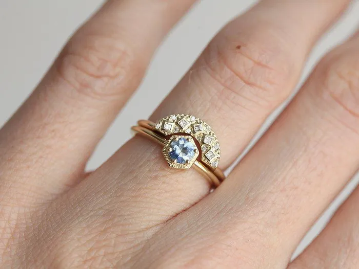 Rings Capucinne Jayda Blue Sapphire Ring RTS