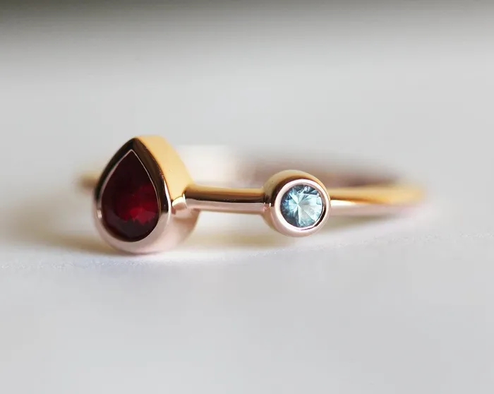 Rings Capucinne Yellow Gold Ruby Ring Ruby Engagement Ring