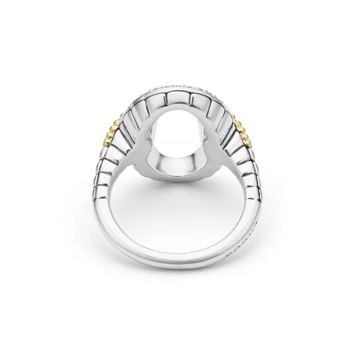 Rings Caviar Lux Open Oval Diamond Ring LAGOS
