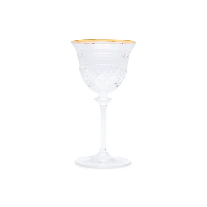 Rings Cristal De Paris Cristal De Paris Set 6 Juice Glass N3 New Georges Gold Ring