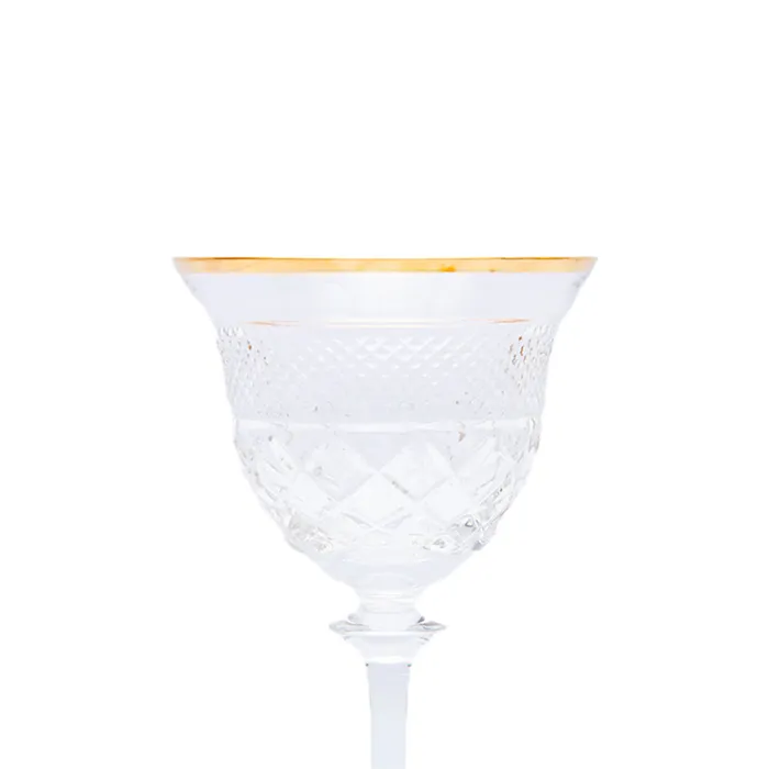 Rings Cristal De Paris Cristal De Paris Set 6 Juice Glass N3 New Georges Gold Ring