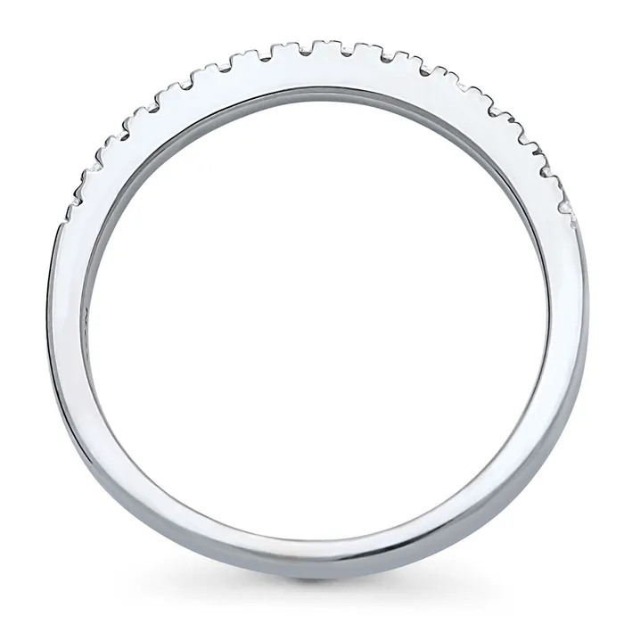 Rings CZ Half Eternity Ring in Sterling Silver BERRICLE