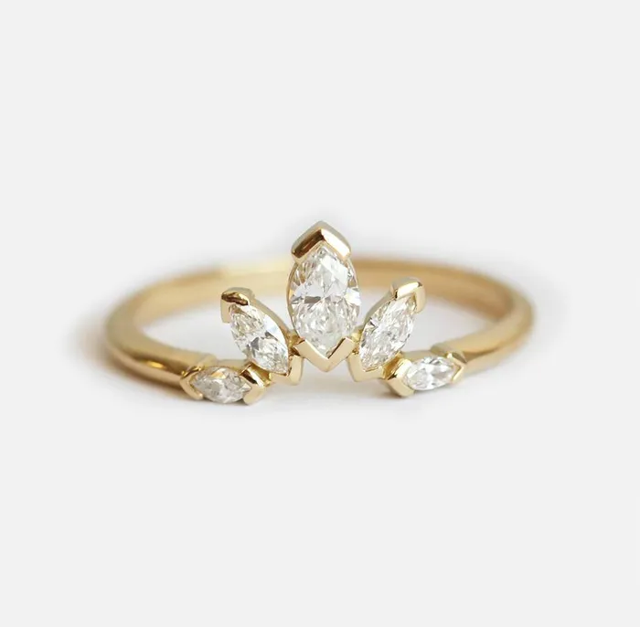 Rings Diamond Ring Marquise Diamond Ring Capucinne