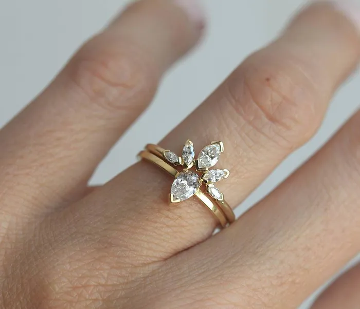 Rings Diamond Ring Marquise Diamond Ring Capucinne