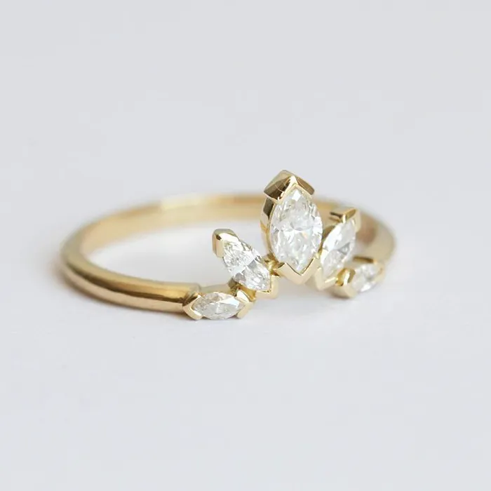 Rings Diamond Ring Marquise Diamond Ring Capucinne