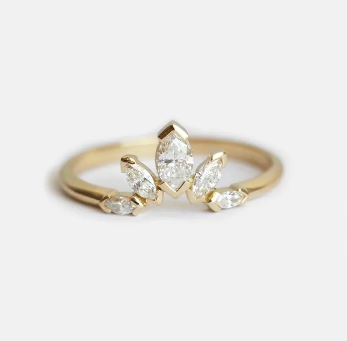 Rings Diamond Ring Marquise Diamond Ring Capucinne