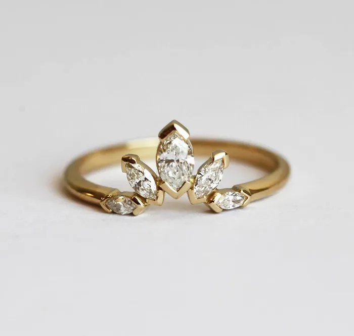 Rings Diamond Ring Marquise Diamond Ring Capucinne