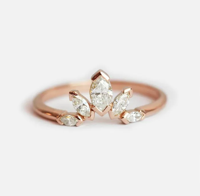 Rings Diamond Ring Marquise Diamond Ring Capucinne