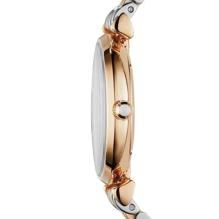 Rings Emporio Armani Emporio Armani Gianni TBar Ladies Grey Dial Silver Rose Gold Tone Watch