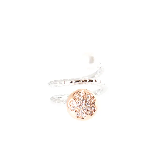 Rings Ferre Milano Ring Silver Color ColorIp Rosegold With Stone Pearl Ferre Milano