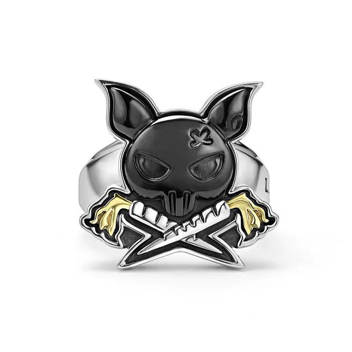 Rings LAGOS Anthem Black Agate Krunch Ring