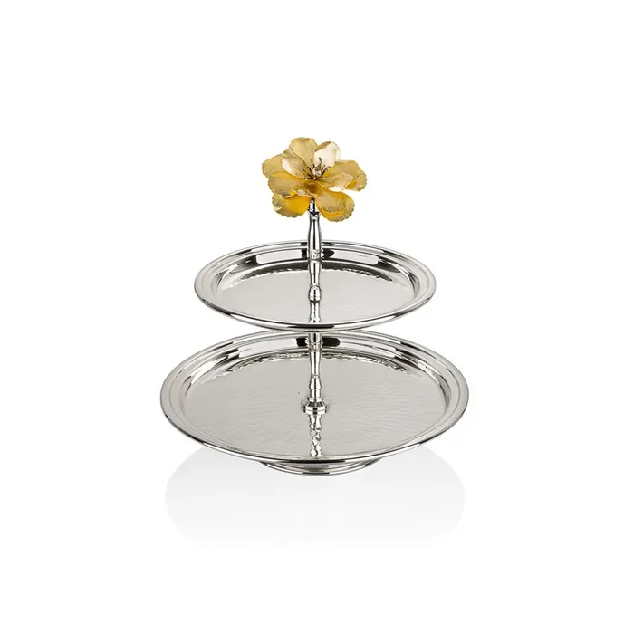 Rings Select Home New Magnolia 2 Layer Round Cookie Stand 25 Silver Select Home