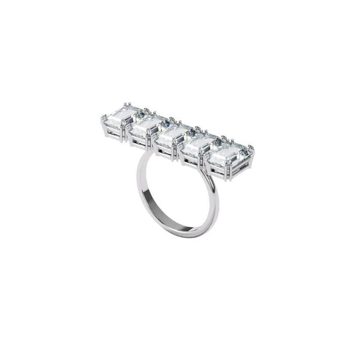 Rings Swarovski Millenia Cocktail Ring White Rhodium Plated Swarovski