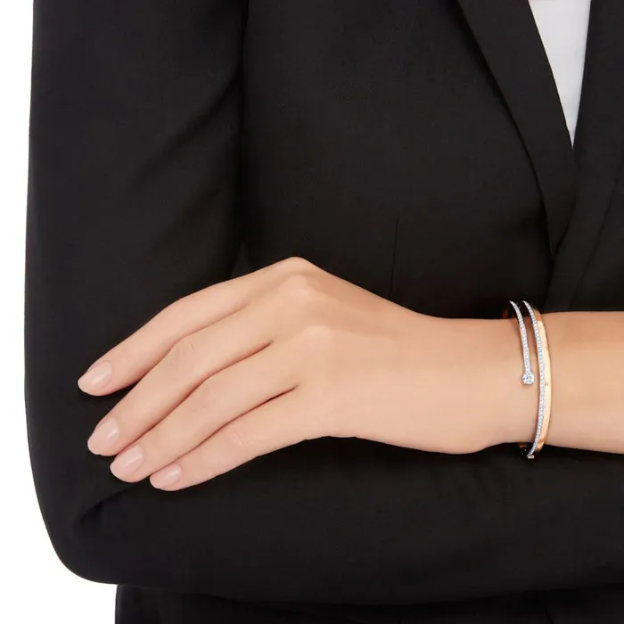 Rings Swarovski Swarovski Fresh Bangle White RoseGold Tone