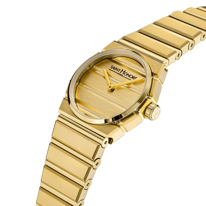 Saint Honore PreStyled Sets Saint Honore Odeon Womens Gold Plated Dial Full Gold Watch