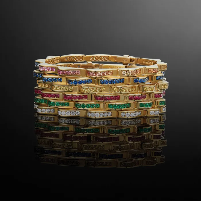 Studio 18K Gold Yellow Sapphire Link Wave Bracelet LAGOS Bracelets