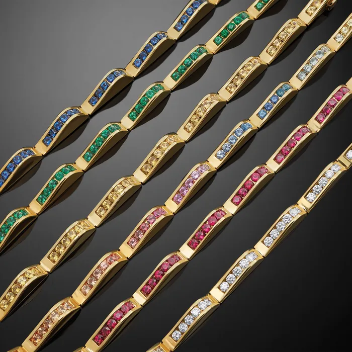 Studio 18K Gold Yellow Sapphire Link Wave Bracelet LAGOS Bracelets