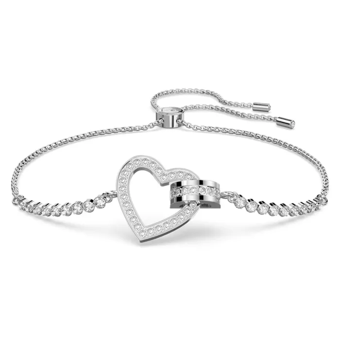 Swarovski Bracelets Swarovski Lovely Bracelet Heart White Rhodium Plated