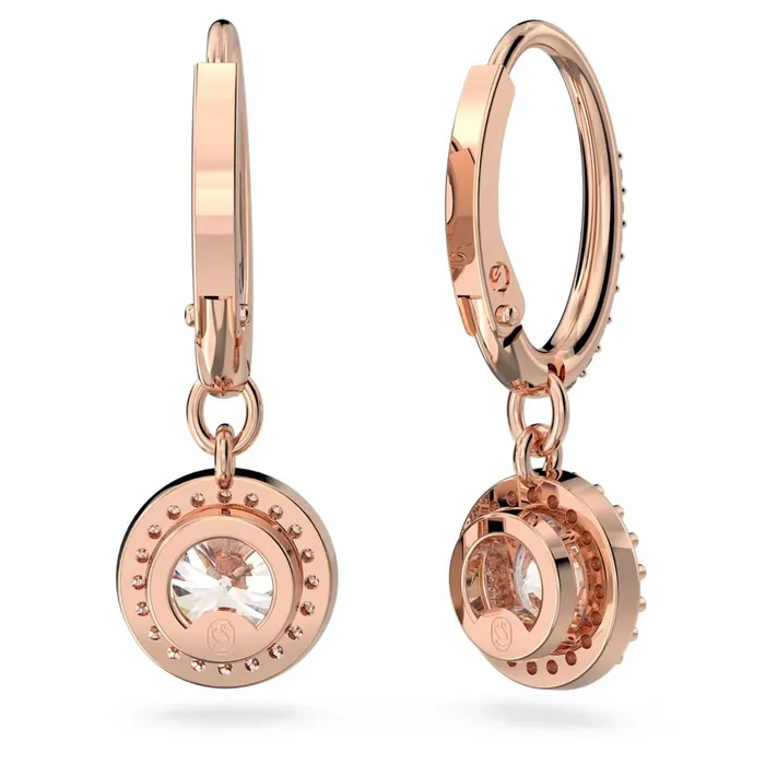 Swarovski Earrings Swarovski Constella Drop Earrings Round cut Pav White Rose goldtone plated ONE SIZE