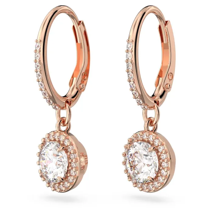 Swarovski Earrings Swarovski Constella Drop Earrings Round cut Pav White Rose goldtone plated ONE SIZE