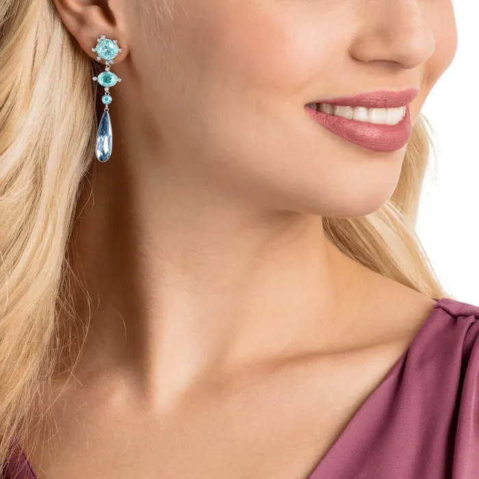 Swarovski Earrings SwarovskiOlive Pierced EarringsBlueOne Size