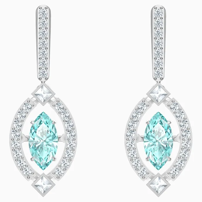Swarovski Earrings SwarovskiSparkling Dance Pierced EarringsGreenOne Size