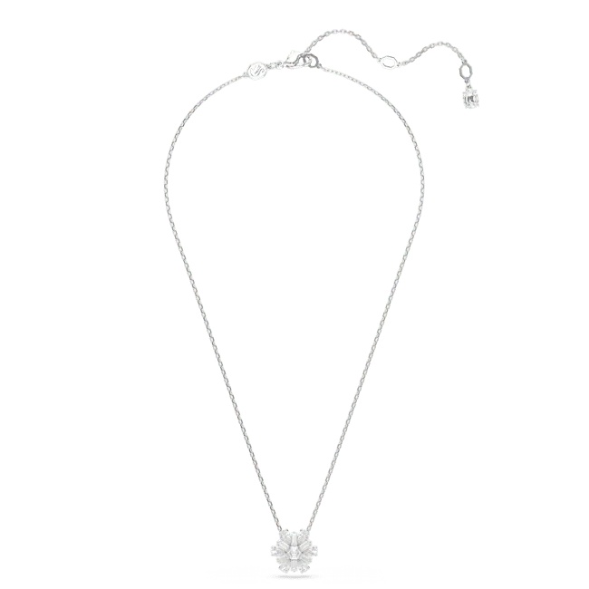 Swarovski Idyllia Necklace Pendant Mixed cuts Snowflake White Rhodium plated Swarovski Necklaces