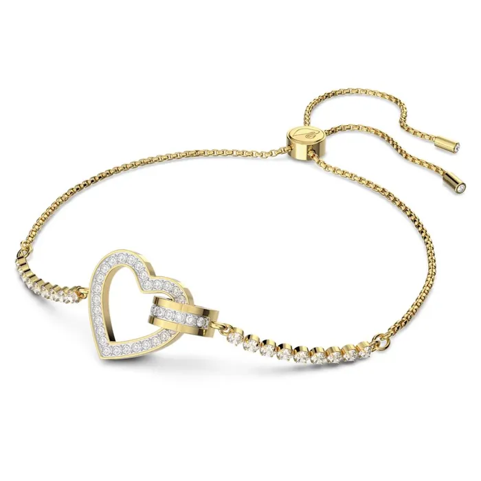 Swarovski Lovely Bracelet Heart White Gold tone plated Swarovski Bracelets