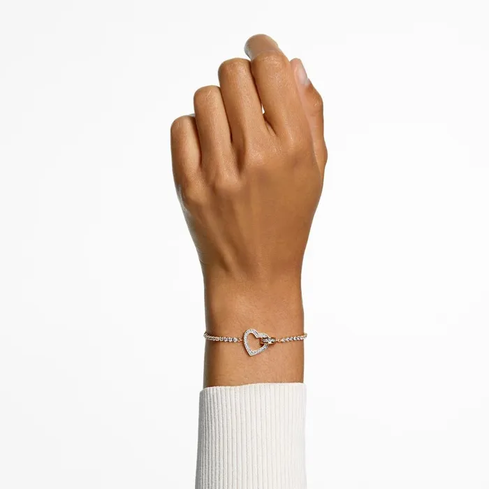 Swarovski Lovely Bracelet Heart White Gold tone plated Swarovski Bracelets
